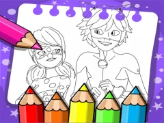 Miraculous Ladybug Coloring Book — bezmaksas tiešsaistes spēle