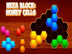Leikur Hexa Block: Honey Cells á netinu