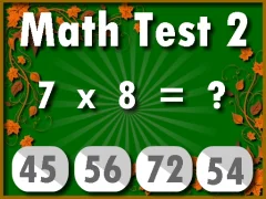 Math Test 2 — free online game