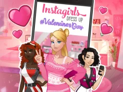 Instagirls: Valentine Dress Up — bezplatná online hra