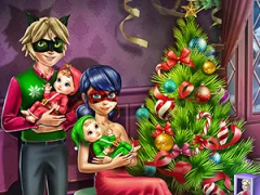 Dotted Girl Family Christmas — jogo online grátis