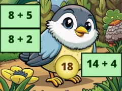 Игра Addition Bird Image Uncover онлайн