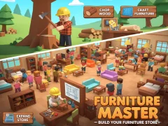 Furniture Master – Build Your Furniture Stor — لعبة مجانية اون لاين