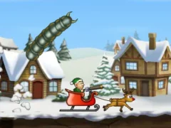 Effing Worms Xmas — free online game