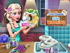 Ice Queen Dish Washing — free online game
