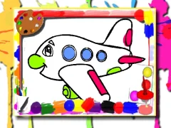 Xogo Airplane Coloring Book en liña