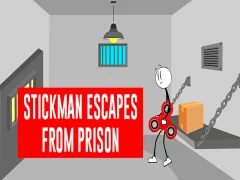Stickman escapes from prison — free online game