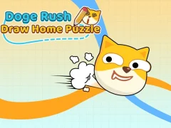 Mchezo Doge Rush Draw Home Puzzle online