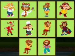 Spil Jungle Cards Match online