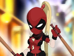 Deadpool Girl Dressup — bezplatná online hra