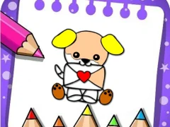 Cluiche Easy Coloring Valentine ar líne