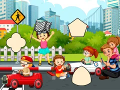 Racing Pic Pasting — bezplatná online hra