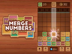Merge Numbers Wooden Edition — free online game