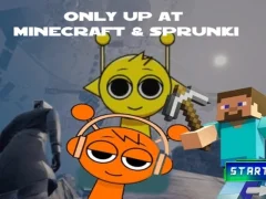 Only Up At Minecraft & Sprunki — free online game