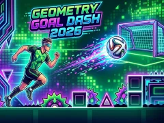 Xogo Geometry Goal Dash 2026 en liña