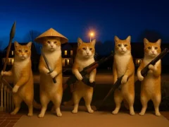 Laro Cat with a Gun Clicker Evolution online