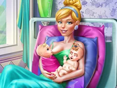 Cinderella Twins Birth — bezmaksas tiešsaistes spēle