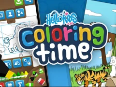 Hello kids Coloring Time — free online game