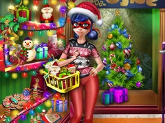 Dotted Girl Christmas Shopping — bezmaksas tiešsaistes spēle