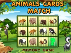 Igra Animals Cards Match  spletu