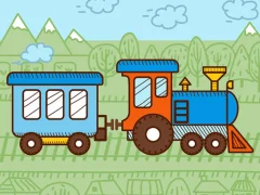 Trains For Kids Coloring — free online game