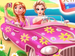 Cluiche Princesses Road Trip Fun ar líne