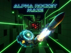 Alpha Rocket Maze เกมออนไลน์