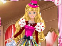 Xogo Barbie's Valentine's Patchwork Dress en liña