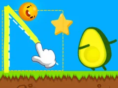 Where's My Avocado Draw Lines — free online game