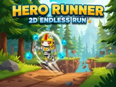 Cluiche Hero Runner 2D Endless Run ar líne