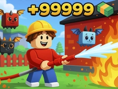 Игра Obby: Working as a Firefighter онлајн