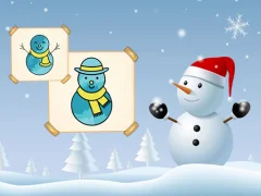 Spill Happy Snowman Coloring online