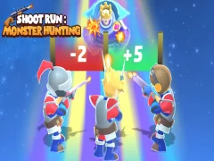 Jwèt Shoot Run Monster Hunting sou entènèt