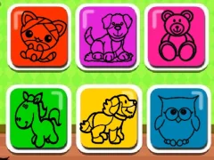 Spel Easy Kids Coloring Game online