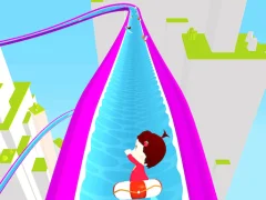 Mchezo Slippery Water Slides Aquapark.io online