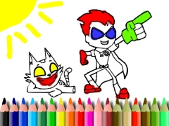 Juego Back To School: Titans Coloring Book en línea