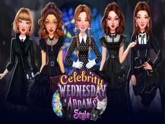 Celebrity Wednesday Addams Style — ücretsiz çevrimiçi oyun