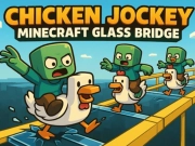 Chicken Jockey: Minecraft Glass Bridge — free online game