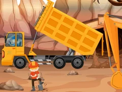 Dump Trucks Hidden Objects — free online game