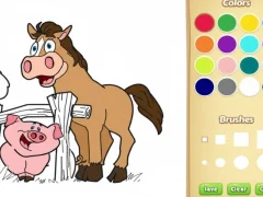Farm Animals Coloring Book for Kids — free online game
