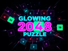 Glowing 2048 Puzzle — free online game