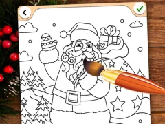 Cluiche Christmas Coloring Game ar líne