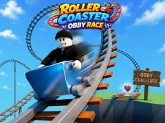 Mchezo Roller Coaster: Obby Race online