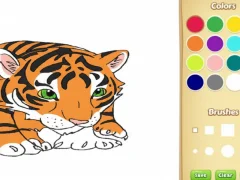 Baby Tiger Coloring Book — free online game
