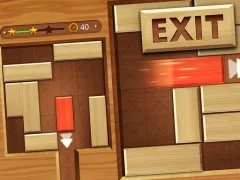Exit Unblock Red Wood Block — free online game