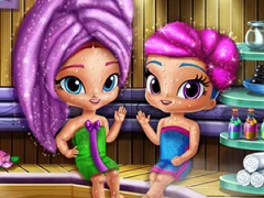 Glittery Genies Realife Sauna — free online game