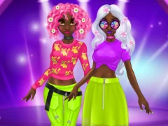 Permainan Princess Incredible Spring Neon Hairstyles secara online