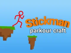 Stickman parkour craft — free online game