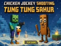 Chicken Jockey Shooting Tung Tung Sahur — bezplatná online hra