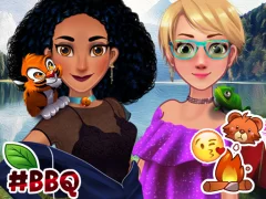 Jasmine & Rapunzel on Camping — free online game